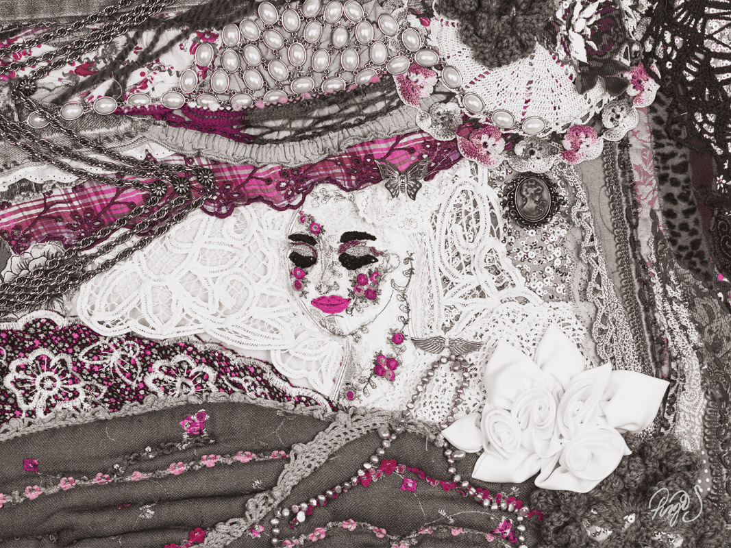 Guardian Angel Pink'n Grey Landscape