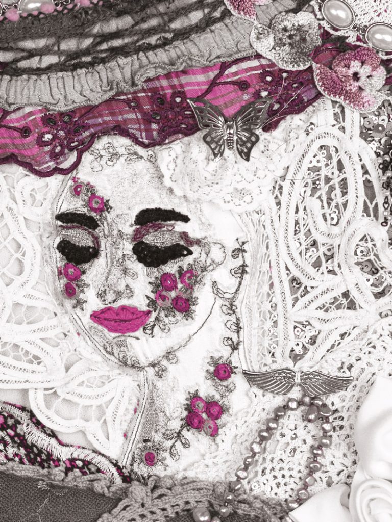 Guardian Angel Pink'n Grey Portrait