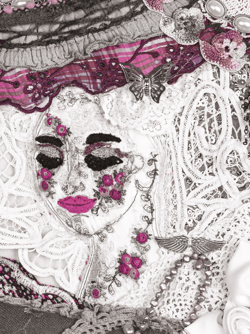 Guardian Angel Pink'n Grey Portrait